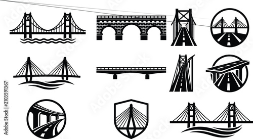 Fotografie Bridge architecture infrastructure transit highway and civil engineering solid g