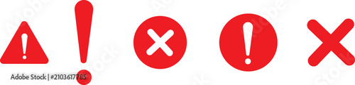 Konstfotografi WiFi and Wireless Problem Icon Set – Internet Connection Error, No Signal and Ne