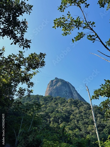 Obraz na plátne Sugarloaf Mountain in Rio de Janeiro Brazil with Guanabara Bay Landscape