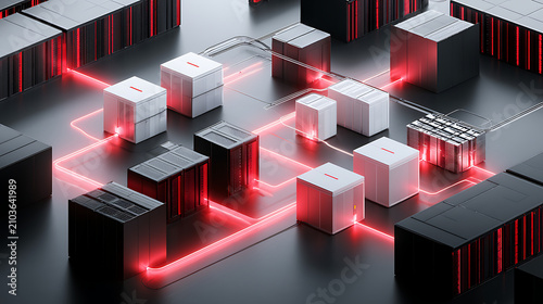 A fault-tolerant AI data center with redundant power supplies and network routes (3)