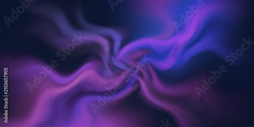Bild auf Leinwand Ethereal purple and blue smoke swirls and dances against a dark background, creating a hypnotic and abstract visual symphony that evokes mystery and wonder