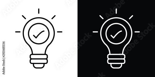 Fotografía Idea icon editable illustration collection