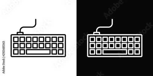 Fotografie Keyboard icon editable illustration collection