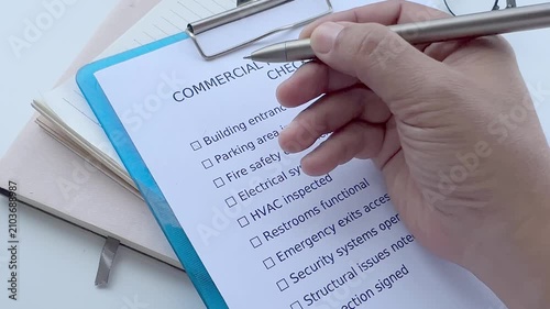 Property Inspection Checklist Document for Commercial Facility Maintenance