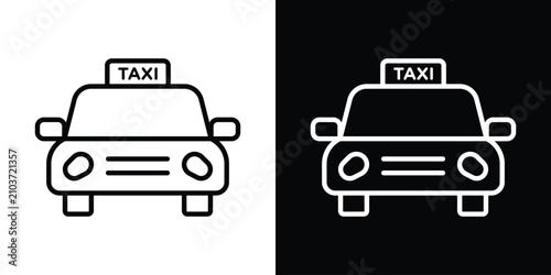 Cuadro en lienzo Taxi icon