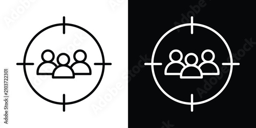 Cuadro en lienzo Focus group icon