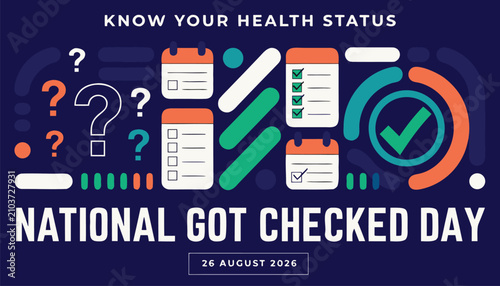 Photos Medical checkup awareness design for national got checked day event