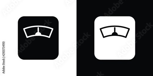 Tableau sur toile Weight scale icon