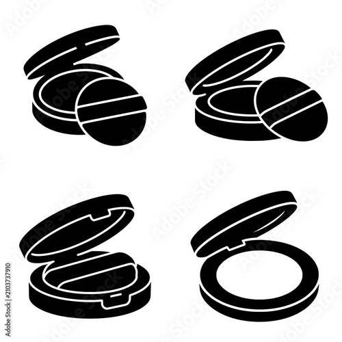Photos Powder icon symbolizing makeup finishing products and beauty care