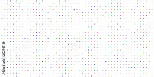 Schilderij op canvas A grid of multicolored diamond shapes in varying sizes, arranged in a repeating