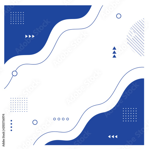 Clean modern abstract geometric background with simple flat shapes, minimal design, and ample copy space. Perfect for business presentations, corporate branding, social media, websites,