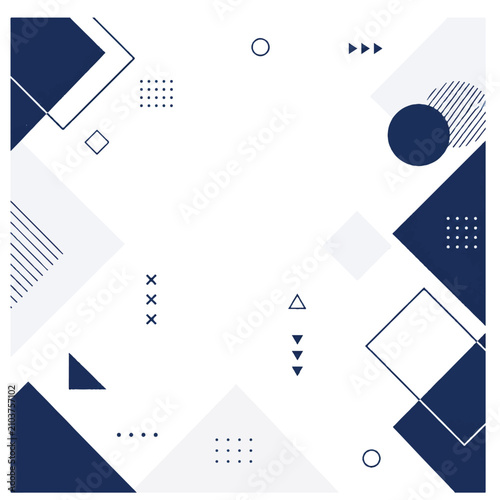 Clean modern abstract geometric background with simple flat shapes, minimal design, and ample copy space. Perfect for business presentations, corporate branding, social media, websites,