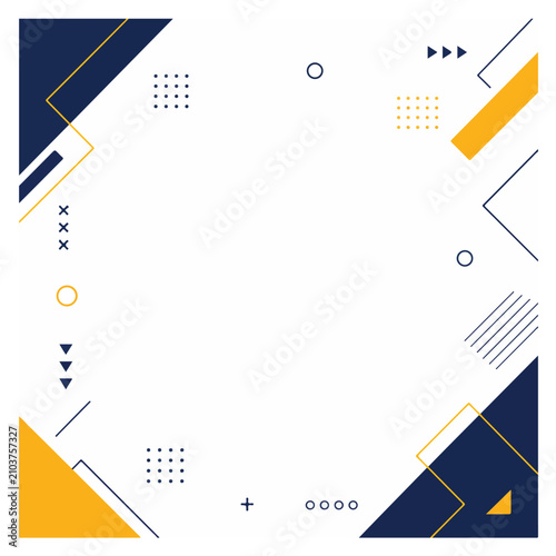 Clean modern abstract geometric background with simple flat shapes, minimal design, and ample copy space. Perfect for business presentations, corporate branding, social media, websites,
