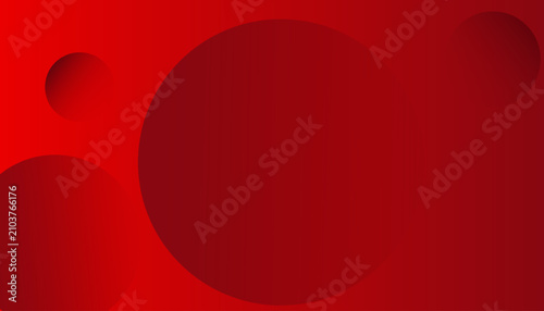 Canvas Print Minimalist dark red background featuring subtle overlapping circles and soft sha