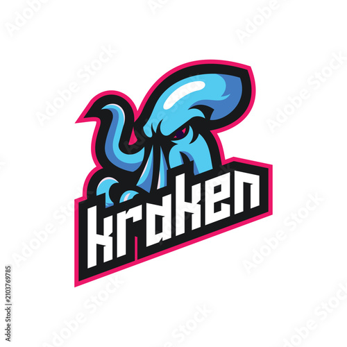 Kraken Mascot Logo