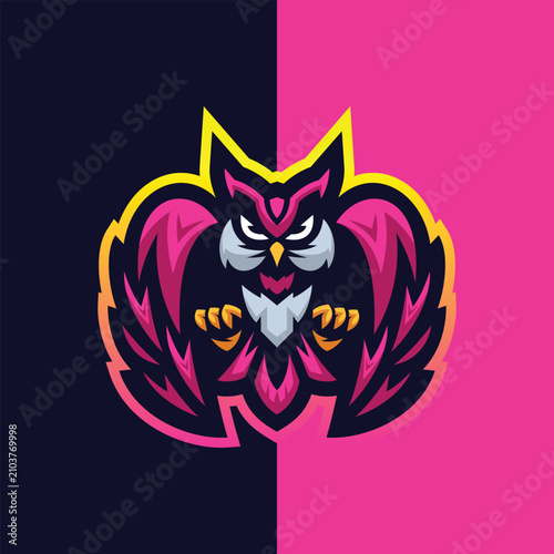 Owl Mascot Vector Logo