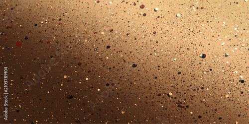 Canvastavla Macro Water Drops on Glass Window with Golden Beer Bubbles and Cold Liquid Textu