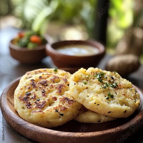 baked potatoes with herbs