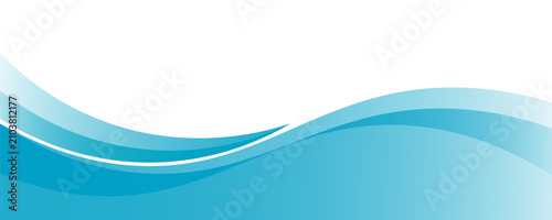 Blue and white business wave banner background. vector
