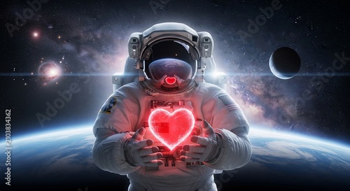 Cosmic Heartbeat: A Radiant Embrace of the Infinite