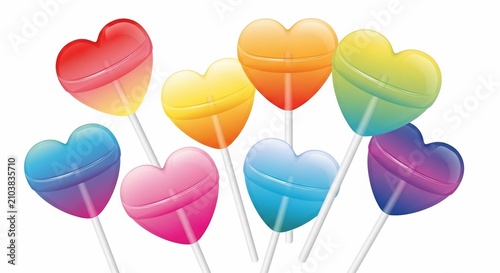 Rainbow Hearts' Sweet Symphony