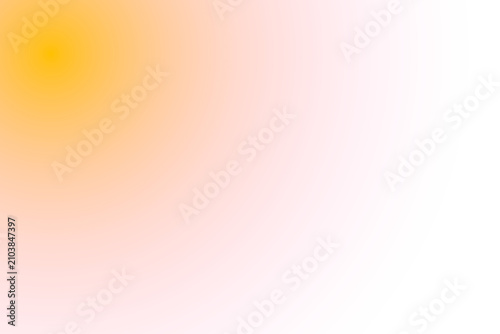 Warm Golden Yellow Radial Gradient Background Soft Peach to White Fade Overlay isolated Transparent