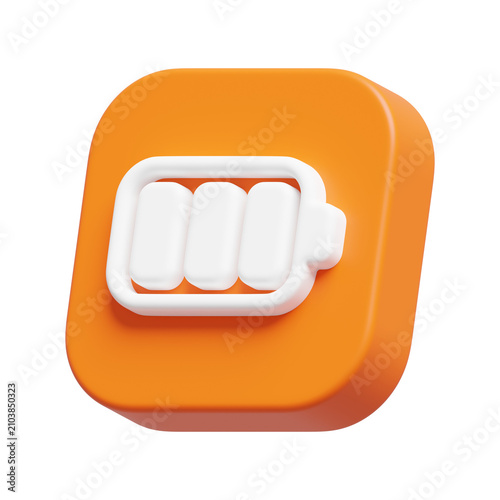 Battery Icon 3D