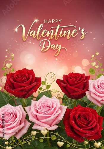 Crimson & Rose: A Valentine's Bloom