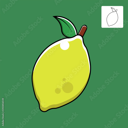 Graphic Lemon Vector Illustration For Your Design