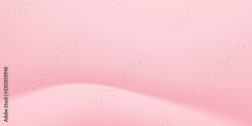 Cuadro en lienzo Soft pink studio background with direct lighting