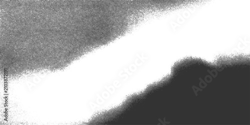 Bild auf Leinwand The image depicts an abstract, dreamlike scene with blurred, soft-edged shapes in grayscale, suggesting a cloud formation or a gentle atmospheric phenomenon