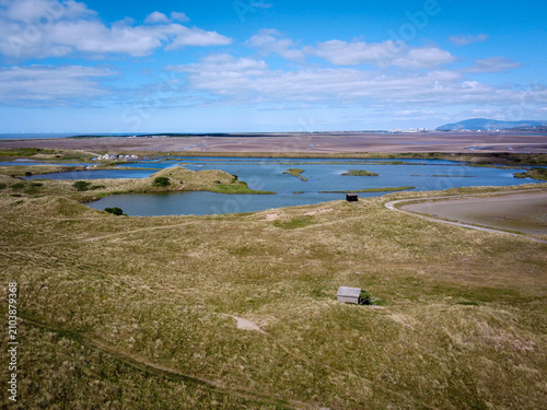 General aerial view of Walney Island near Barrow-in-Furness, England