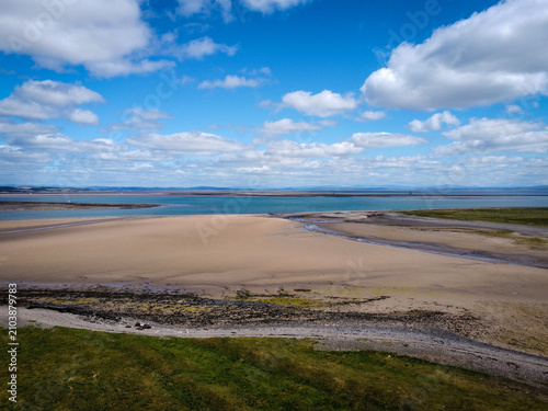 General aerial view of Walney Island near Barrow-in-Furness, England