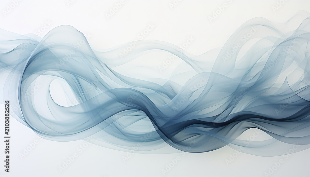 Fototapeta premium Smoke wave design element abstract.