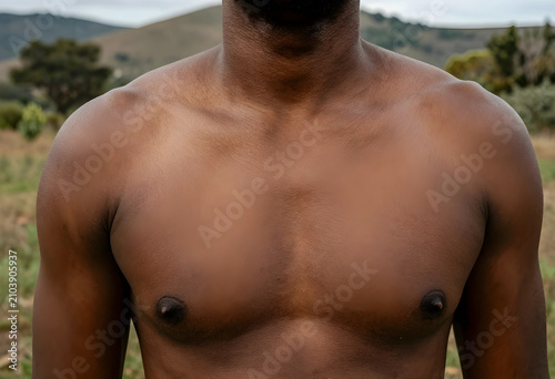 Close up of an african amer...