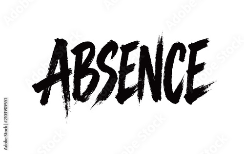 Bild auf Leinwand ABSENCE Handwriting