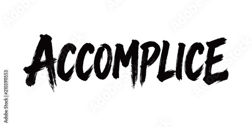 Bild auf Leinwand ACCOMPLICE Handwriting