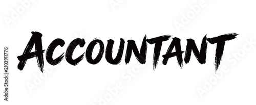 ACCOUNTANT Handwriting
