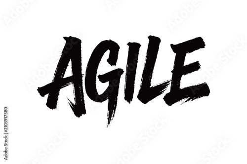 Obraz na płótnie AGILE Handwriting