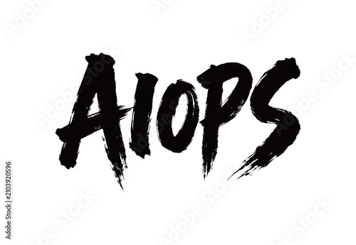 Tableau sur toile AIOPS Handwriting