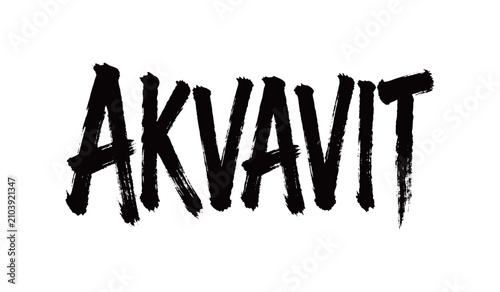 Canvastavla AKVAVIT Handwriting