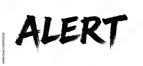 Obraz na płótnie ALERT Handwriting