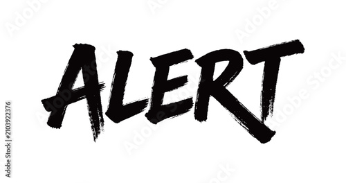 Canvas-taulu ALERT Handwriting