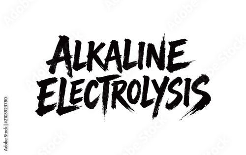 Konstfotografi ALKALINE ELECTROLYSIS Handwriting