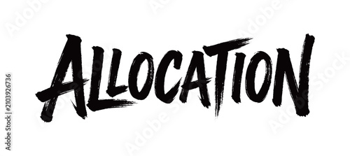 Cuadro en lienzo ALLOCATION Handwriting