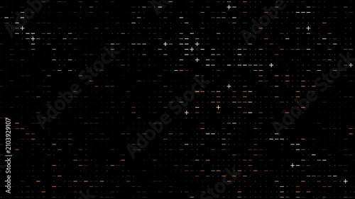 Abstract Digital Data Stream Background, Futuristic Orange Tech Grid Pattern, Cyber Network Connectivity Texture, Financial Data Processing Concept, High-Tech Information Code Visualization