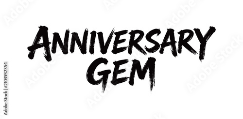 Tableau sur toile ANNIVERSARY GEM Handwriting