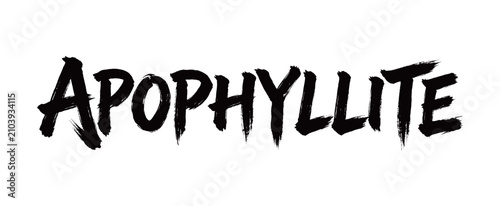 Tableau sur toile APOPHYLLITE Handwriting