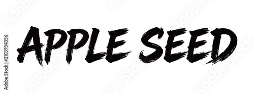 APPLE SEED Handwriting