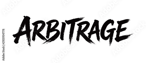 Obraz na płótnie ARBITRAGE Handwriting